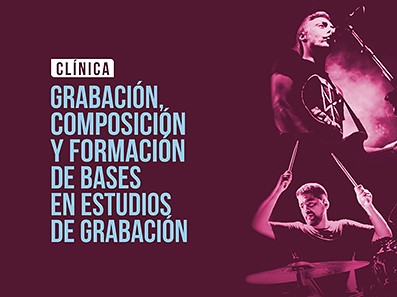 Clínica en San Luis : Grabación, composición y formación de bases en estudios de grabación.