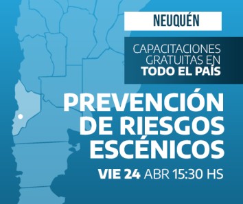 Capacitación en S. M. de Los Andes, Neuquén: Prevención de Riesgos Escénicos