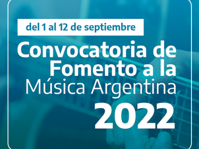 Convocatoria de Fomento a la Música 2022